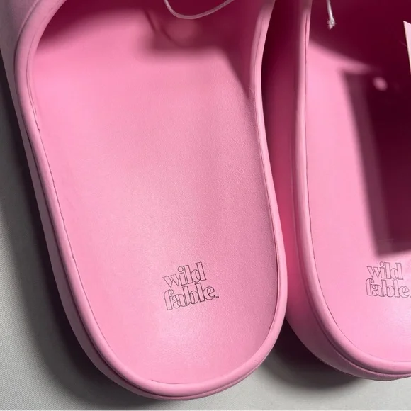 Wild Fable Women's Robbie Slide Sandals pink - Size 9 - NWT - Picture 2 of 5